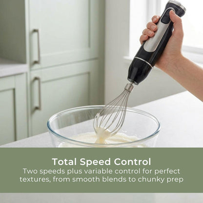 MELISSA Hand Blender 600 W | Mains Powered | Speed settings: 2-Speed Setting | Black / Silver