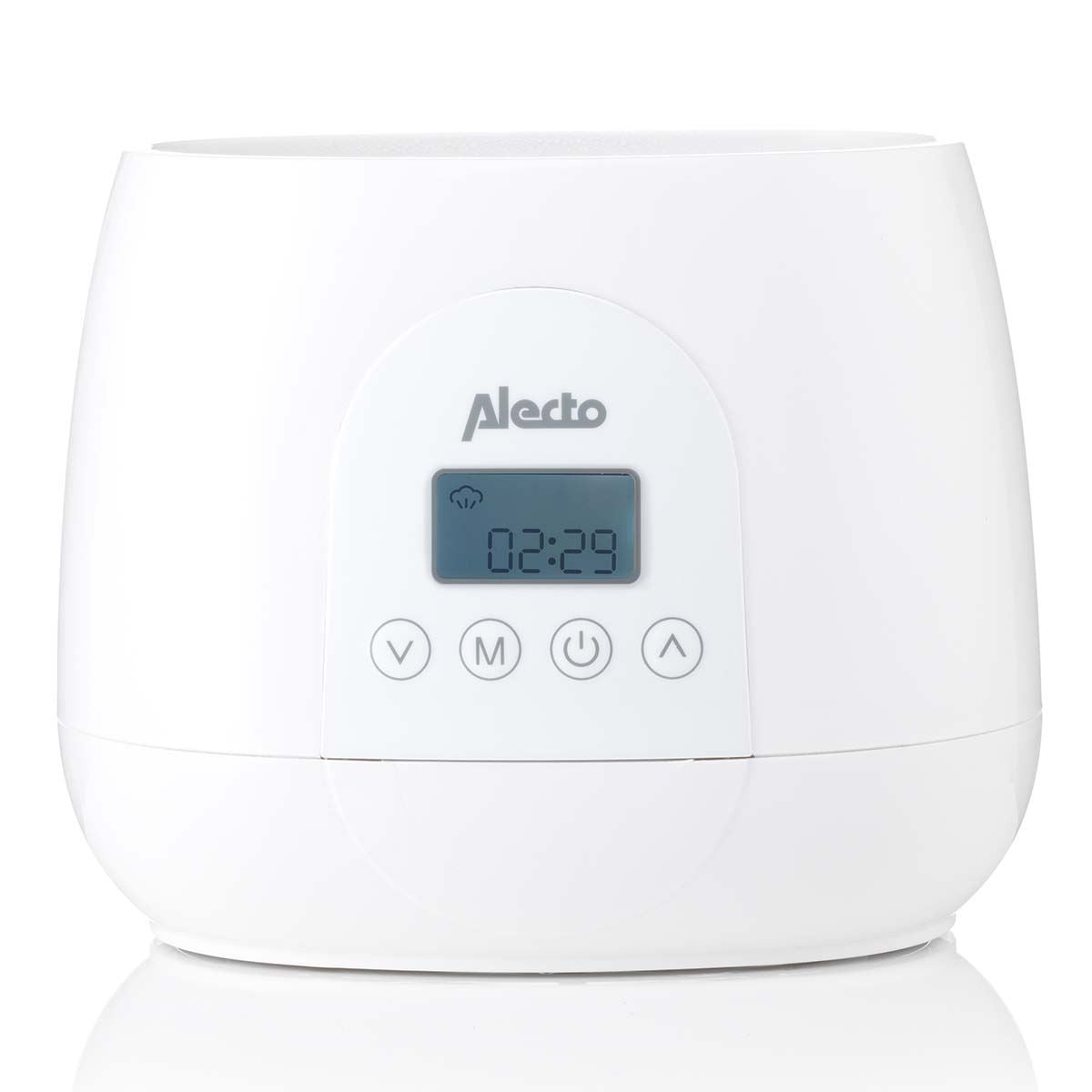 Alecto BW700TWIN | 2 Bottle Warmer, Baby Double Bottle Sterilizer with Digital Display and Temperature Control | White