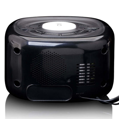 Lenco CR-12BK | FM Clock Radio | Night Light | Black
