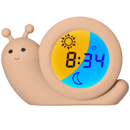 Alecto BC110BE SIMON | Sleep Trainer & Night Lamp Light / Alarm Clock - Taupe