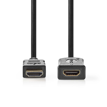Nedis High Speed HDMI™ Cable with Ethernet | HDMI™ Connector | HDMI™ Output | 4K@60Hz | ARC | 10.2 Gbps | 3.00 m | Round | PVC | Black | Label