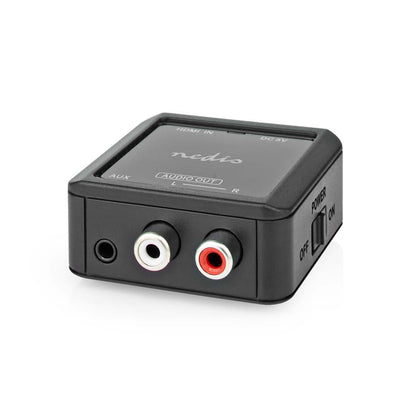 Nedis Digital Audio Converter | 1-way | Connection input: HDMI™ Input | Connection output: 2x (2x RCA Female) / 3.5 mm | Automatic | Anthracite