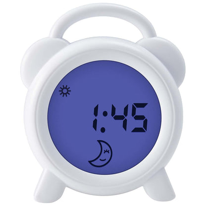 Alecto Childrens Sleep Trainer Night Light and Alarm Clock | White