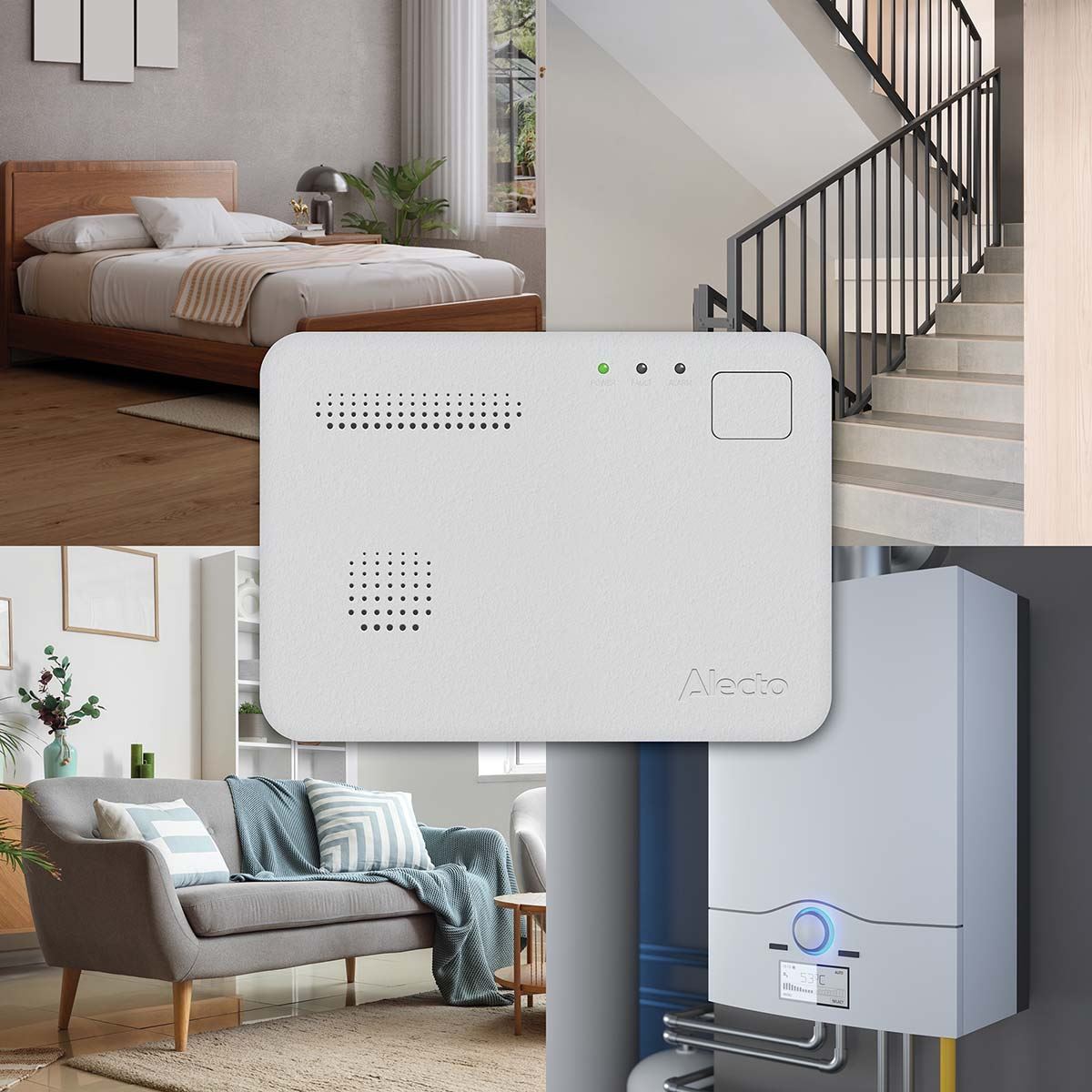 Alecto COA1910 Carbon monoxide Alarm with 10 year Sensor Runtime