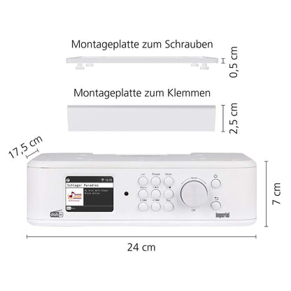 Imperial DABMAN i460 Multifunctional Radio White-Silver