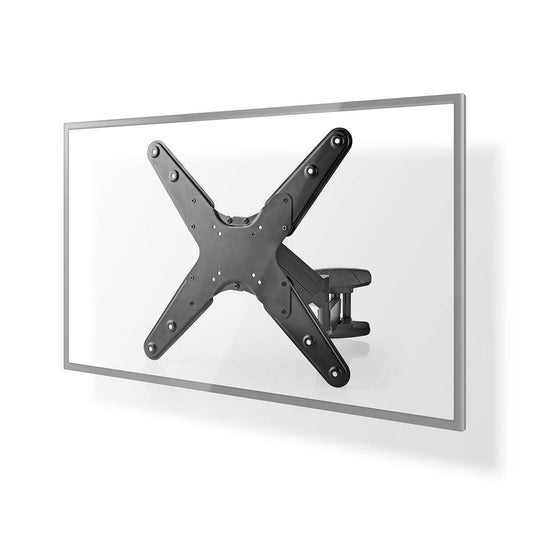 Nedis Vertical TV Wall Mount | 23 - 55 " | Maximum supported screen weight: 30 kg | Vertical movement range: 0-282 mm | Minimum wall distance: 61 mm | Maximum wall distance: 565 mm | Tiltable | Rotatable | 3 Pivot point(s) | ABS / Steel | Black