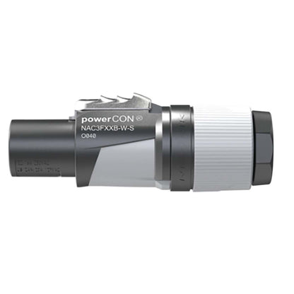 Neutrik NAC3FXXB-W-S locking AC mains cable connector