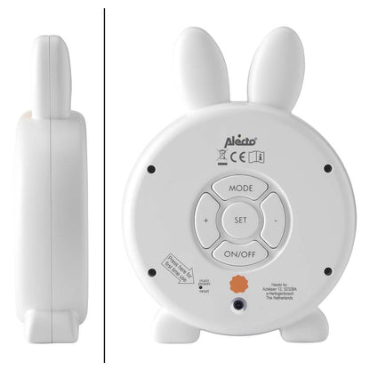 Alecto BC100BUNNY | Sleep Trainer & Night Lamp Light / Alarm Clock - Rabbit