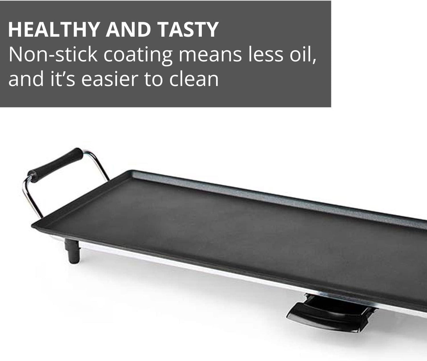 Nedis Teppanyaki Table Grill | Baking surface ( l x w ): 90 x 23 cm | 5 Heat Settings