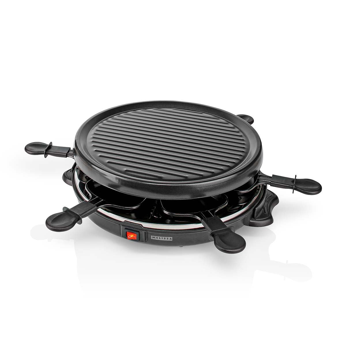 MELISSA Gourmet / Raclette | Grill | 6 Persons | Spatula | Non stick coating | Round