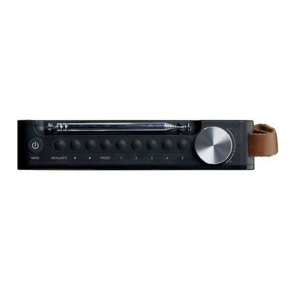 Lenco PDR040BAMBOOBK | Portable DAB+ FM Radio with Bluetooth® Speaker | Bamboo & Black