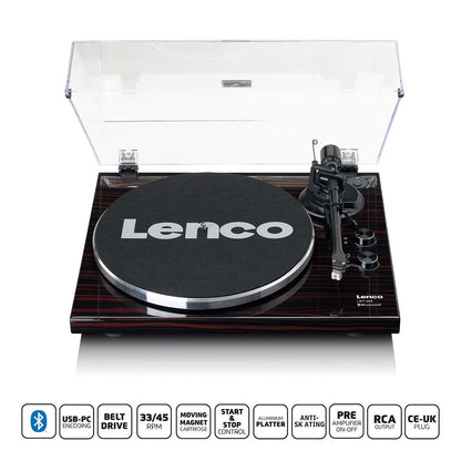 Lenco Record player with Bluetooth® transmission - Dark Brown