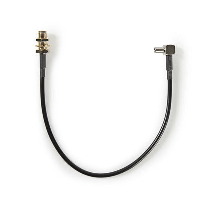 Nedis CSGB02125BK02 | SMA Cable | SMA Female | TS9 | Gold Plated | 50 Ohm | Single Shielded | 0.20 m | Round | PVC | Black | Box