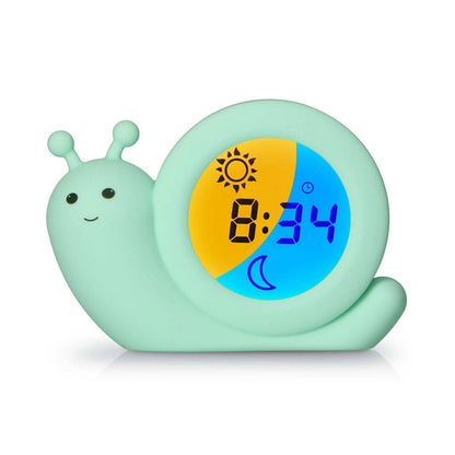 Alecto BC110GN SIMON | Sleep Trainer & Night Lamp Light / Alarm Clock - Green