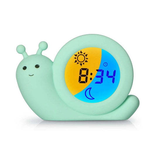Alecto BC110GN SIMON | Sleep Trainer & Night Lamp Light / Alarm Clock - Green