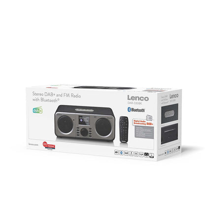 Lenco Stereo DAB+ FM Radio with Bluetooth®  - Black