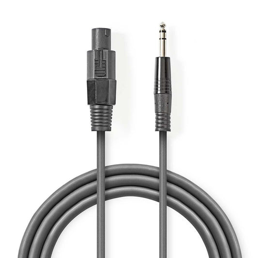Nedis Speaker Cable | 48 x 0.20 mm | Copper | 10.0 m | Round | PVC | Dark Grey | Gift Box