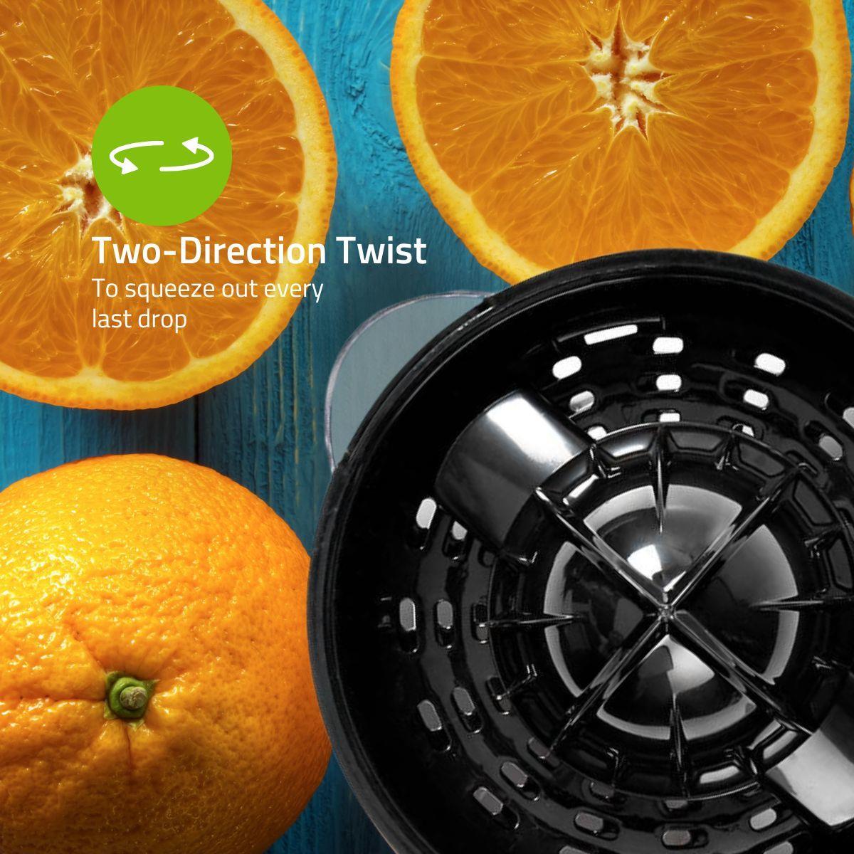 Gastronoma 18230101 | Citrus Press | 40 W | 0.8 L l Black / Stainless Steel