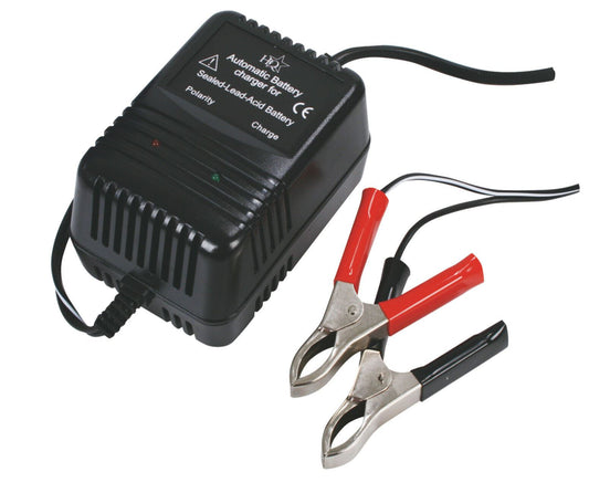 Nedis Lead-Acid Battery Charger | 2.3 / 6.9 / 13.8 V DC | 0.6 A | Trickle charging | Type C (CEE 7/16) | Battery Clamps | Battery type: AGM / Gel / Lead Acid / SLA / VRLA | Black