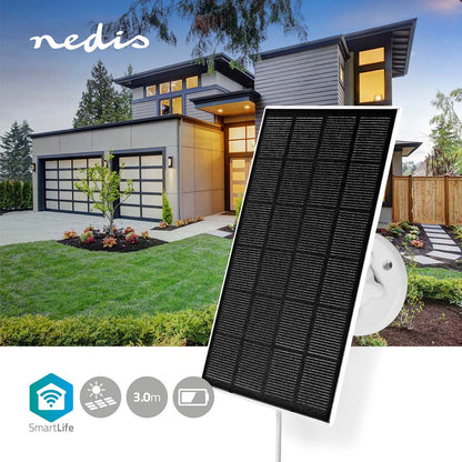 Nedis Solar Panel | 5.3 V DC | 0.5 A | USB Type-C™ | Cable length: 3.00 m | Accessory for: WIFICBO30WT / WIFICBO32WT