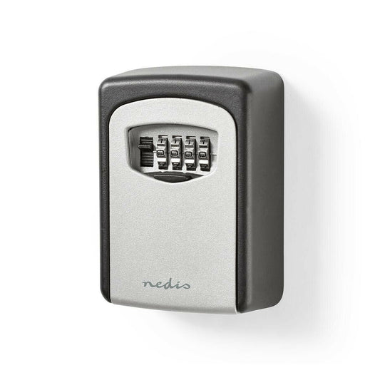 Nedis Vault | Key Safe | Combination Dial Lock | Indoor and Outdoor | Black / Grey