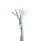 Nedis Network Cable Roll | CAT6 | Stranded | F/UTP | Bare Copper | 305.0 m | Indoor | Round | LSZH | Grey | Pull Box