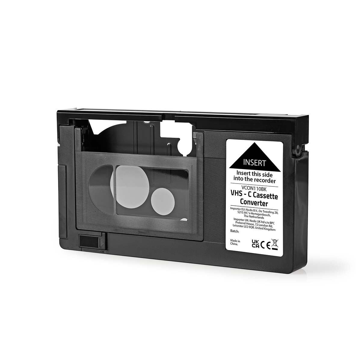 Nedis VHS Converter | Conversion: VHS-C to VHS | Plug and play | Black