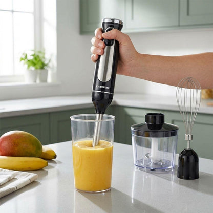 MELISSA Hand Blender 600 W | Mains Powered | Speed settings: 2-Speed Setting | Black / Silver