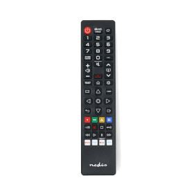 Nedis Replacement Remote Control | Suitable for: LG | Preprogrammed | 1 Device | Amazon Prime / Disney + Button / Netflix Button / Rakuten TV Button | Infrared | Black | HS01989
