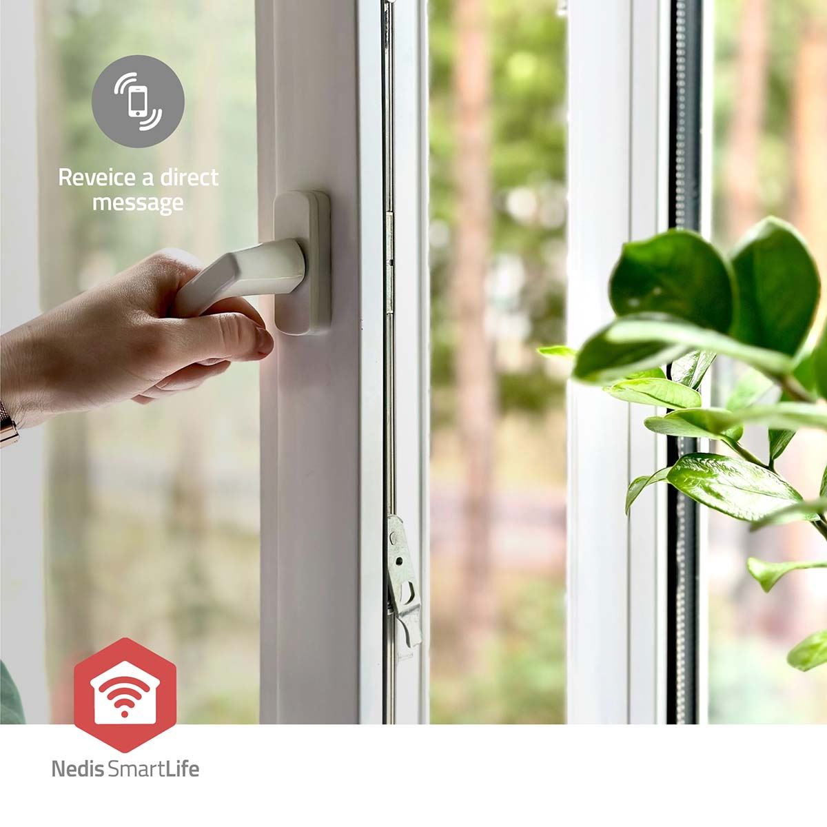 Nedis SmartLife Door Window Sensor | Zigbee 3.0 | Battery Powered | Android™ / IOS | White