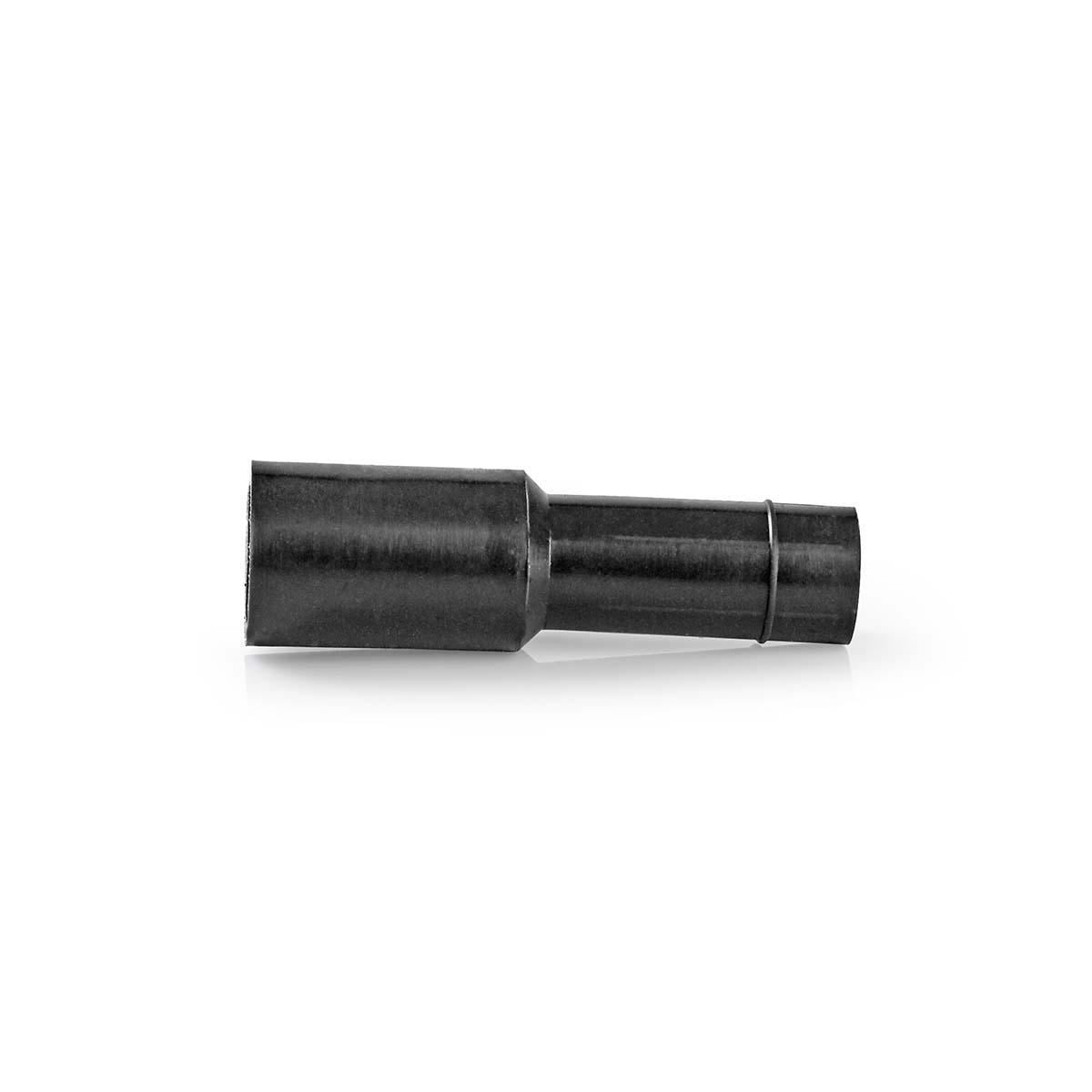 Nedis F-Connector | Straight | Genderless | PVC | Black | 25 pcs | Polybag