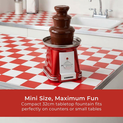 MELISSA Chocolate Fontain | 90 W | 32cm height | 3 Tiers | Red / White