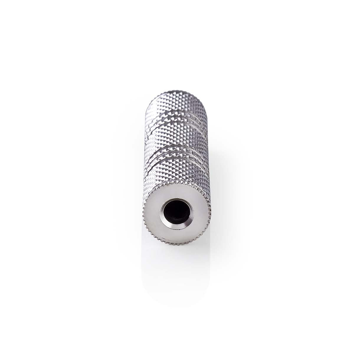 Nedis CAGB22950ME | Stereo Audio Adapter | 3.5 mm Female | 3.5 mm Female | Nickel Plated | Straight | Metal | Silver | 1 pcs | Box