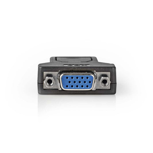 Nedis DisplayPort Adapter | DisplayPort Male | VGA Female | 1080p | Nickel Plated | Straight | Round | ABS | ABS | Black | Box