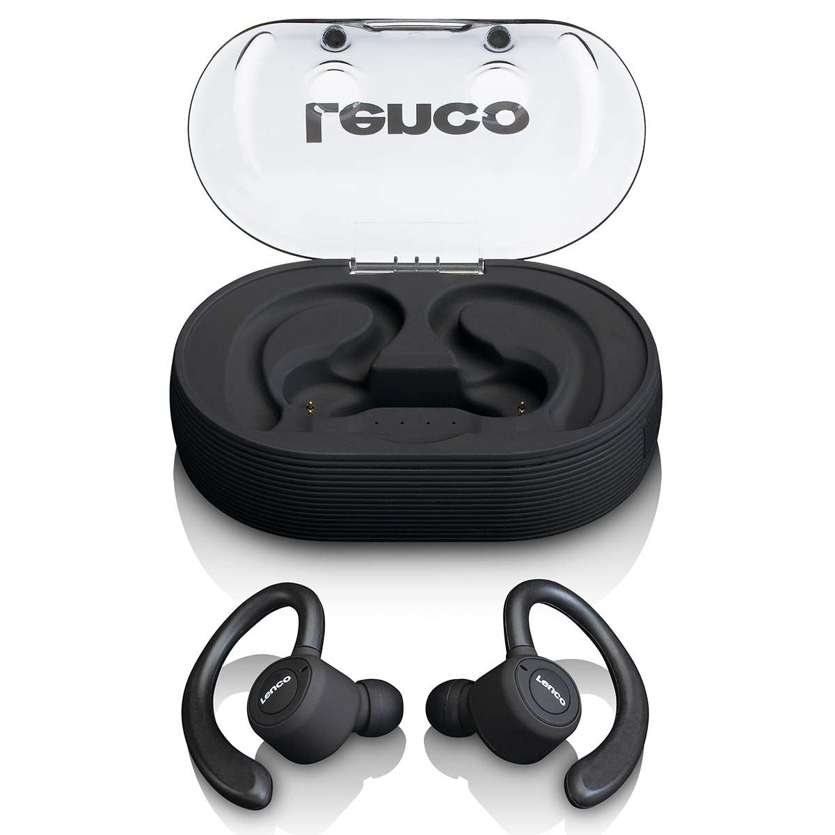Lenco EPB-460BK | Sport IPX5 TWS Bluetooth® | Rechargable In-Ear Earphones | Black