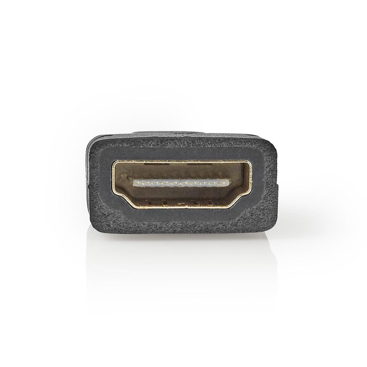 Nedis HDMI™ Adapter | HDMI™ Mini Connector | HDMI™ Output | Gold Plated | Straight | ABS | Black | 1 pcs | Blister