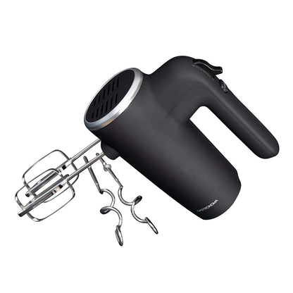 Gastronoma 18200002 | Hand Mixer | 500 W | 6 Speeds | Turbo | 2 Beaters / 2 Dough Hooks | Rubberized | Black