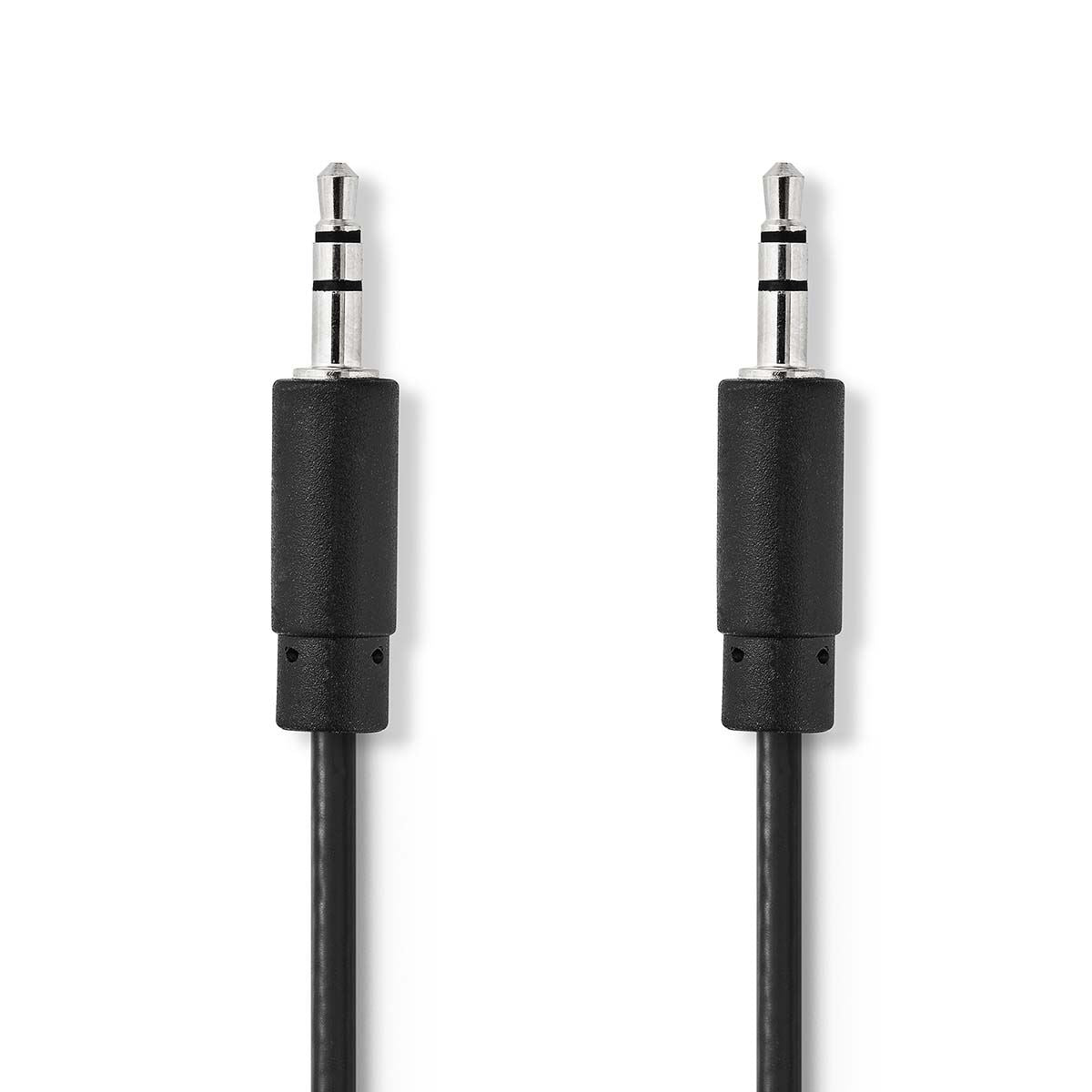 Nedis CAGB22000BK20 | Stereo Audio Cable | 3.5 mm Male | 3.5 mm Male | Nickel Plated | 2.00 m | Round | Black | Box