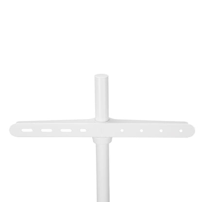 Nedis TV Floor Stand | 50 - 65 " | Maximum supported screen weight: 35 kg | Scandinavian Design | Rotatable | Anti-tip strap | Snap-lock | Aluminium / Steel | White