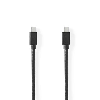 Nedis CCGB37504BK20 | Mini DisplayPort Cable | DisplayPort 1.4 | Mini DisplayPort Male | Mini DisplayPort Male | 48 Gbps | Nickel Plated | 2.00 m | Round | PVC | Black | Blister