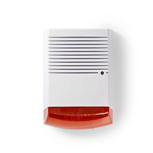 Nedis Dummy Security Siren | IP44 | Battery Powered | Outdoor | Orange / White