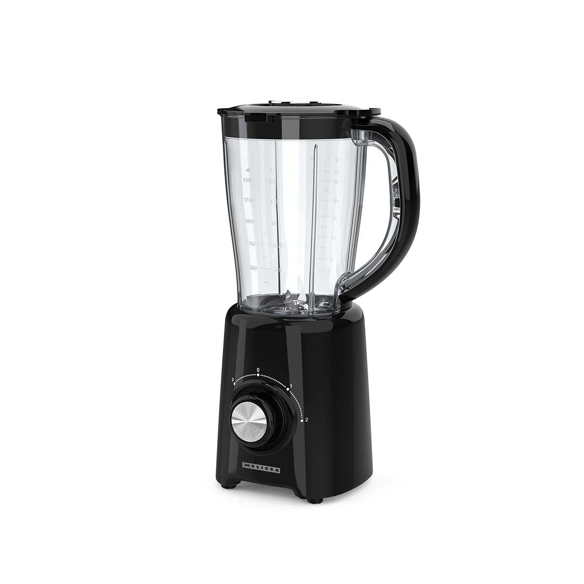 MELISSA 16180134 | Blender | 800 W | 2 Speeds + pulse | 4 Stainless steel blades | 1.5L Plastic jug | Black