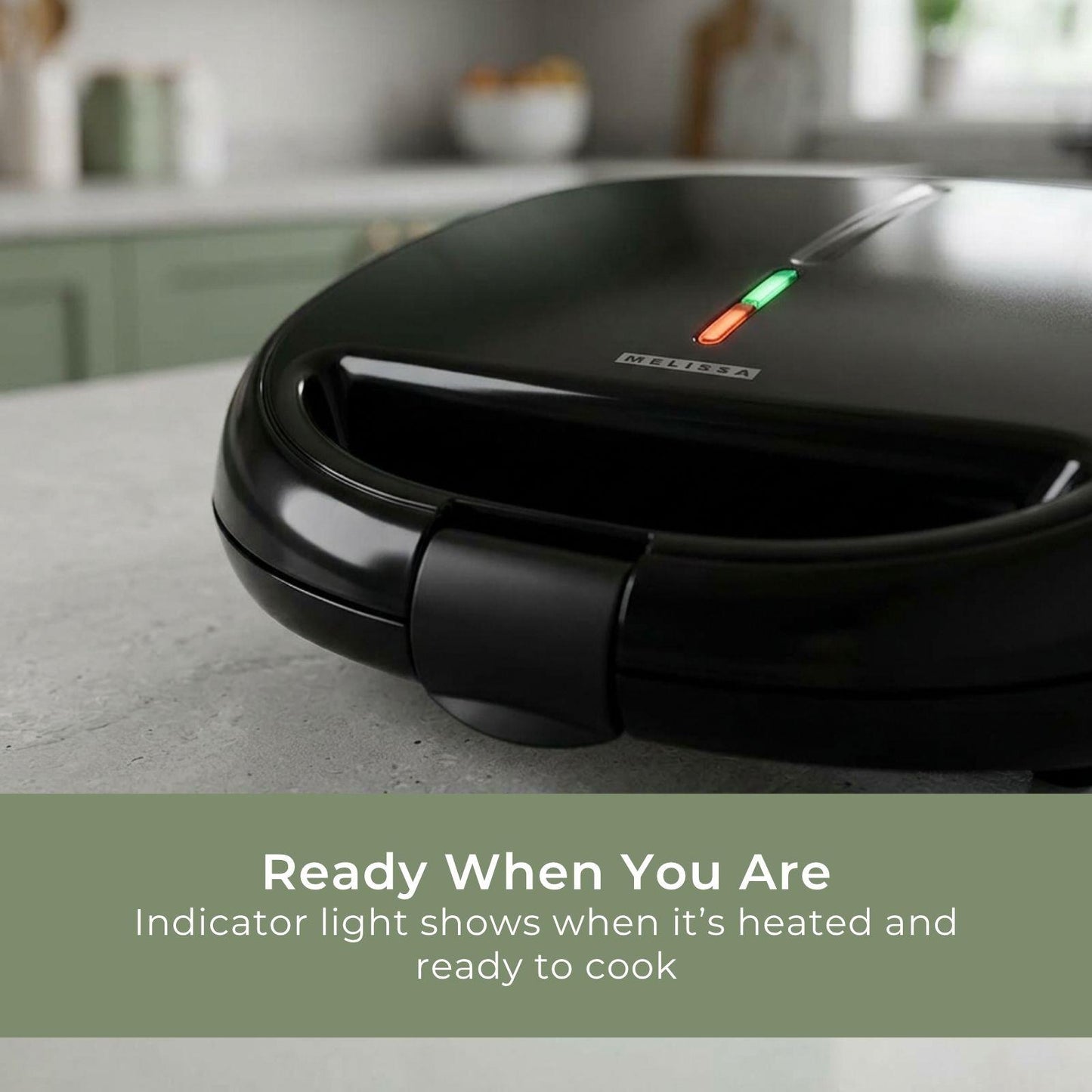 MELISSA Series Sandwich Maker | 3 Plate Set | 850W | Black