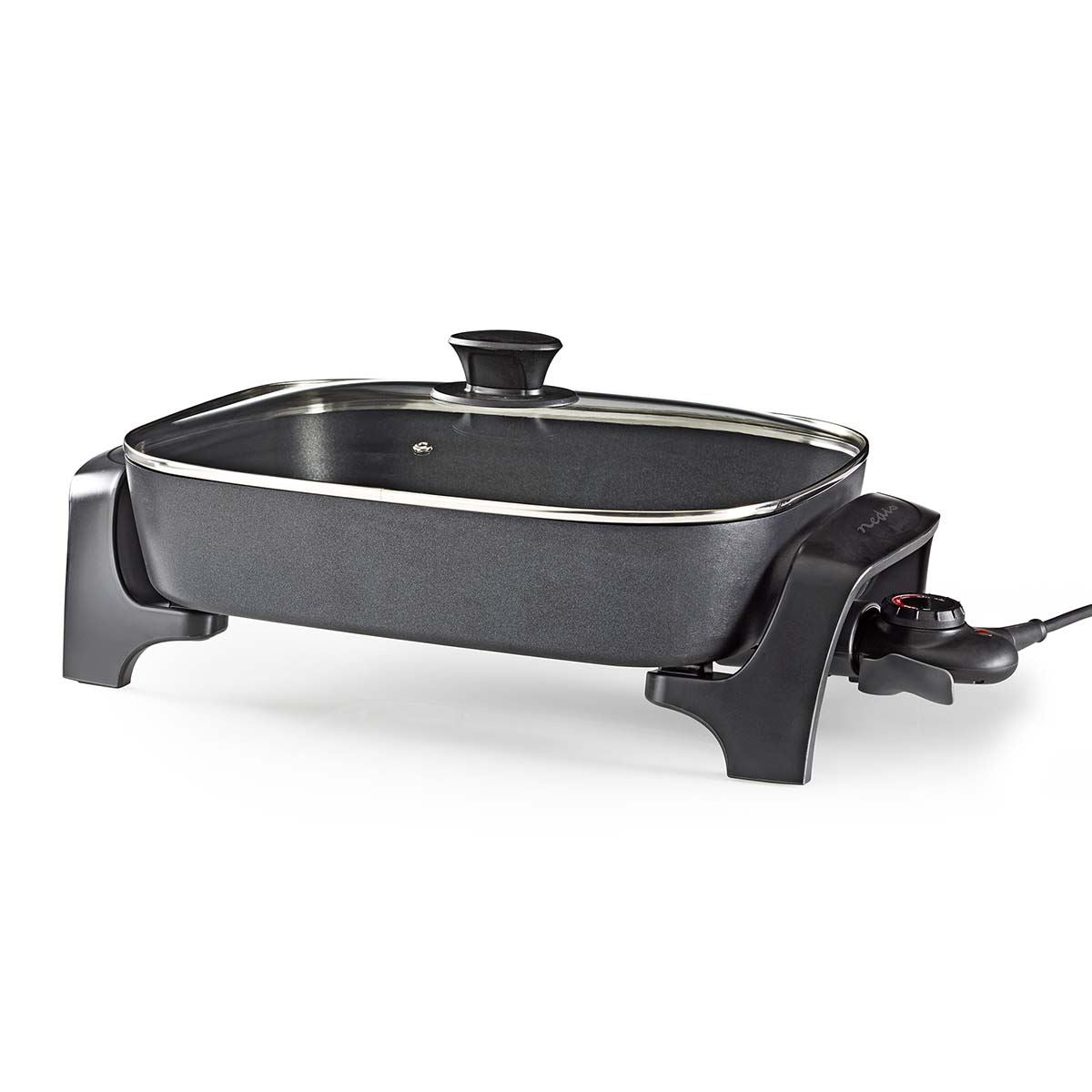 Nedis Electric Skillet Pan | 40 cm | Thick-cast Aluminium Body