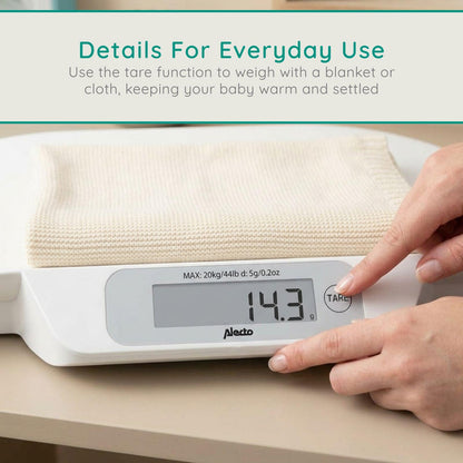 Alecto BC-30 | Digital Baby Weighing Scales, Personal Scale - Up to 20 kg with Carry Case