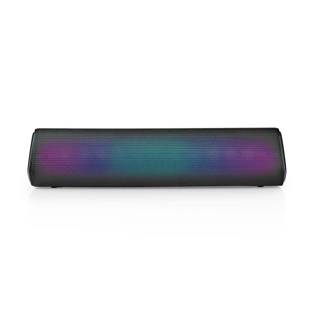 Nedis Bluetooth® Speaker | Maximum battery play time: 6 hrs | Table Design | 18 W | Stereo | Built-in microphone | Linkable | Black