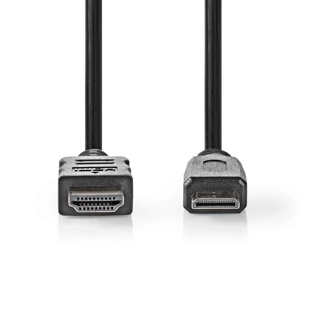 Nedis High Speed HDMI™ Cable with Ethernet | HDMI™ Connector | HDMI™ Mini Connector | 4K@30Hz | 10.2 Gbps | 2.00 m | Round | PVC | Black | Box
