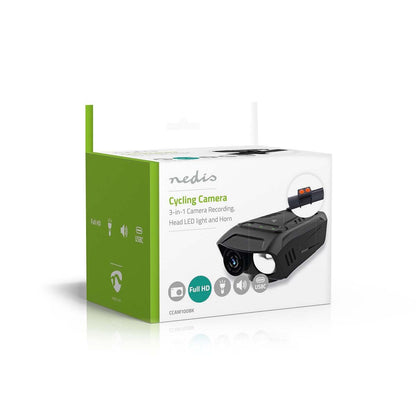 Nedis Cycling Camera | 1080p@30fps | 2 MPixel | 600 min | 70 ° | 300 min | Mounts included | Black