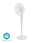 Nedis SmartLife Fan | Wi-Fi | 400 mm | Adjustable height | Rotates automatically | 3-Speed | Timer | Remote control | Android™ / IOS | White