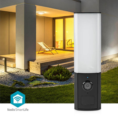 Nedis SmartLife Outdoor Camera | Wi-Fi | Ambient light | Full HD 1080p | IP65 | Cloud Storage (optional) / microSD (not included) / Onvif | 100 - 240 V AC | With motion sensor | Night vision | Black